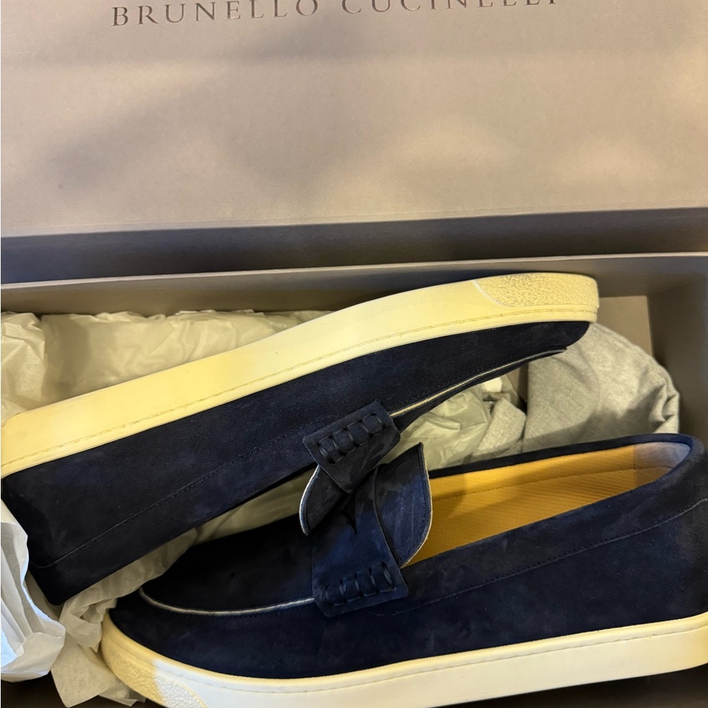 Brand new Brunello Cucinelli sneaker loafers with box.